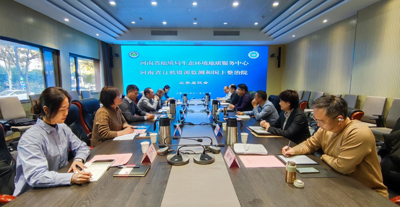 徐刚带队到河南省自然资源监测和国土整治院座谈交流